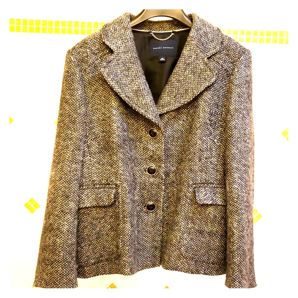 Banana Republic grey wool peacoat